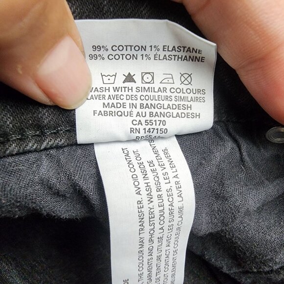 Frank And Oak Jeans Womens 29 Black Debbie Stretch Skinny - Picture 4 of 15